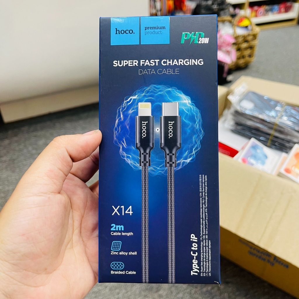 CÁP SẠC HOCO CHÍNH HÃNG X14 TypeC to Iphone