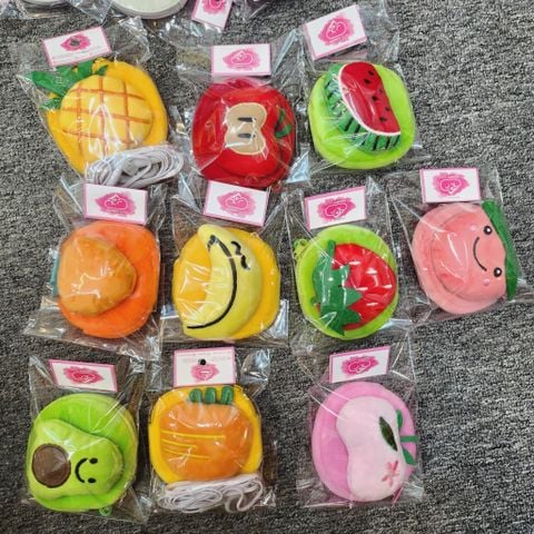 BÓP MÓC KHÓA MINI TRÁI CÂY (Tặng Kèm Tai Nghe)