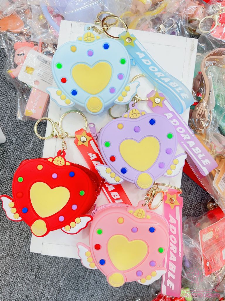 Bóp móc khóa Silicone