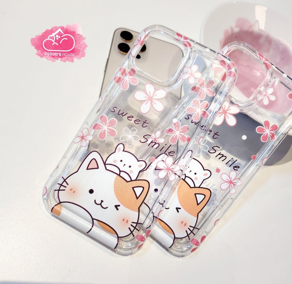 Case Ốp điện thoại iPhone Mèo Phao trong SWEET SMILE iPhone 11/12/13/14/Pro/Promax - TẾT