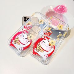 Case Ốp điện thoại iPhone Phao trong Mèo may mắn Chống Shock iPhone 11/12/13/14/Plus/Pro/Promax - TẾT