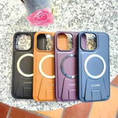 CASE IPHONE DA J-CASE Chính Hãng Magsafe Chống Dựng (4 màu)