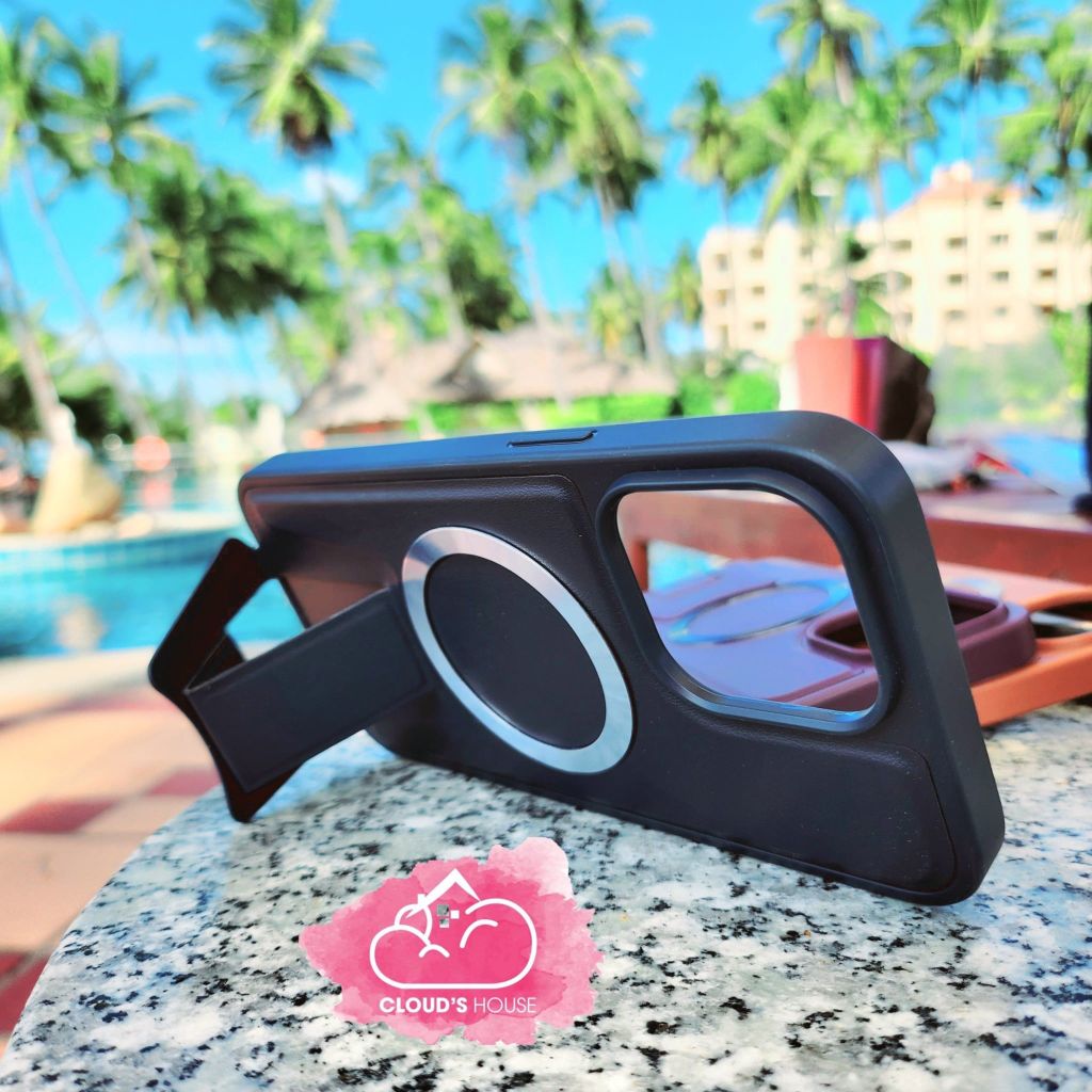 CASE IPHONE DA J-CASE Chính Hãng Magsafe Chống Dựng (4 màu)