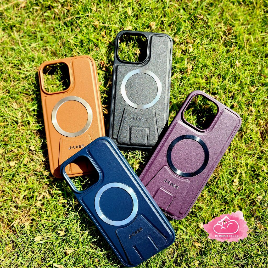CASE IPHONE DA J-CASE Chính Hãng Magsafe Chống Dựng (4 màu)