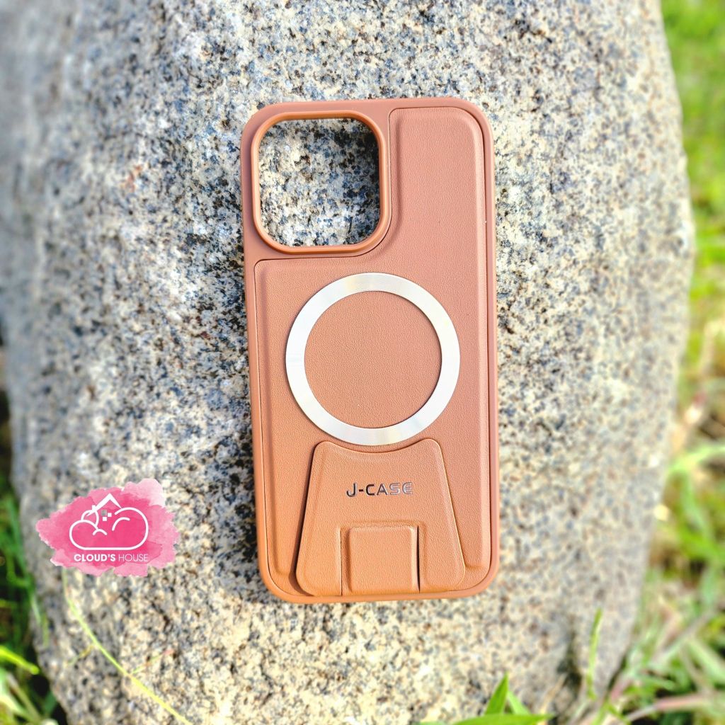 CASE IPHONE DA J-CASE Chính Hãng Magsafe Chống Dựng (4 màu)