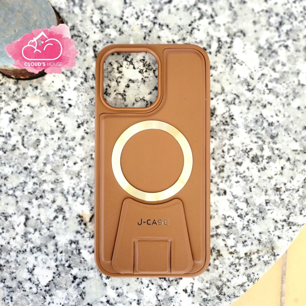 CASE IPHONE DA J-CASE Chính Hãng Magsafe Chống Dựng (4 màu)