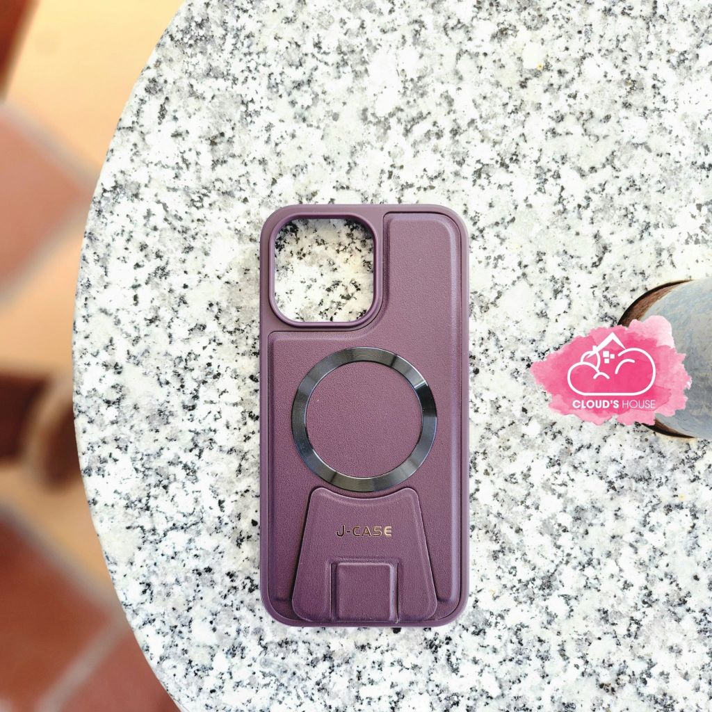 CASE IPHONE DA J-CASE Chính Hãng Magsafe Chống Dựng (4 màu)