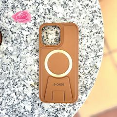 CASE IPHONE DA J-CASE Chính Hãng Magsafe Chống Dựng (4 màu)
