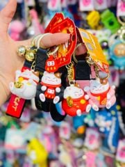 MÓC KHÓA MÈO MAY MẮN - Dây phối da LUCKY - TẾT