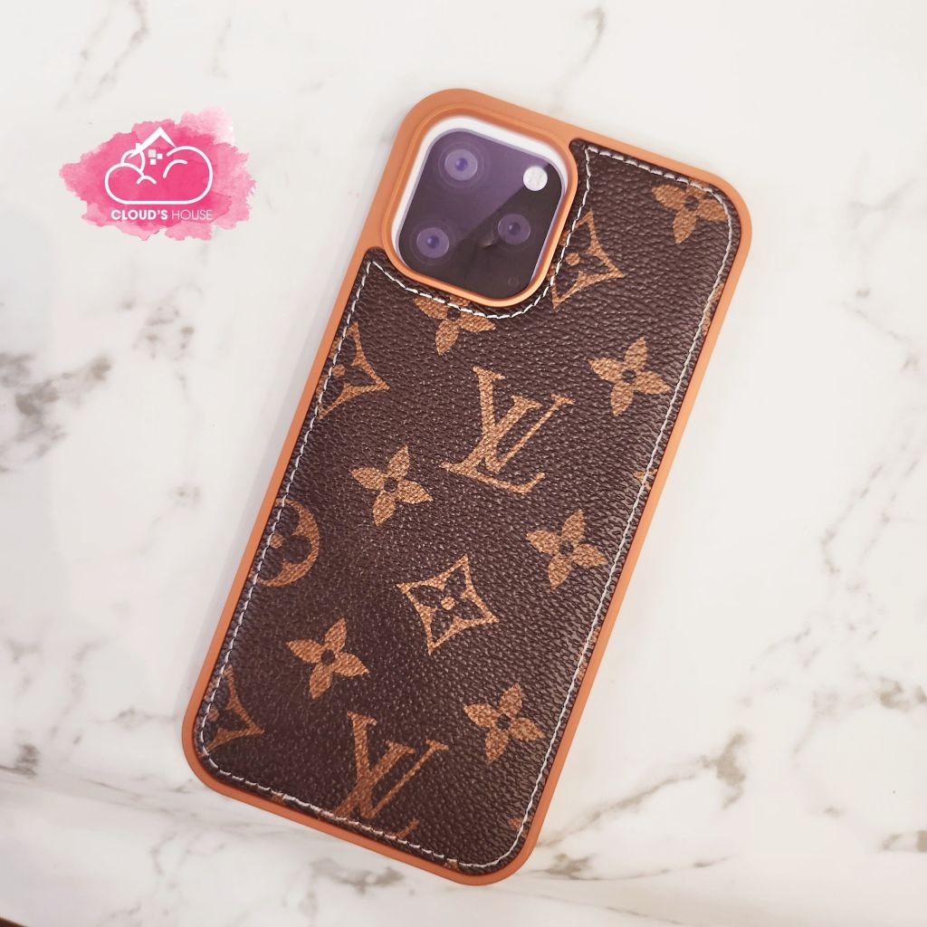 CASE IPHONE Da LV Dáng Vuông