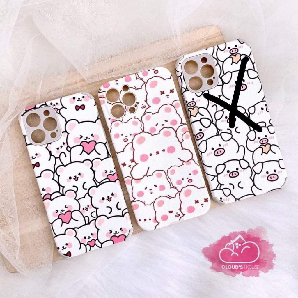 CASE IPHONE NHÁM DA FORM VUÔNG ANIMAL KUTE (3 MẪU)