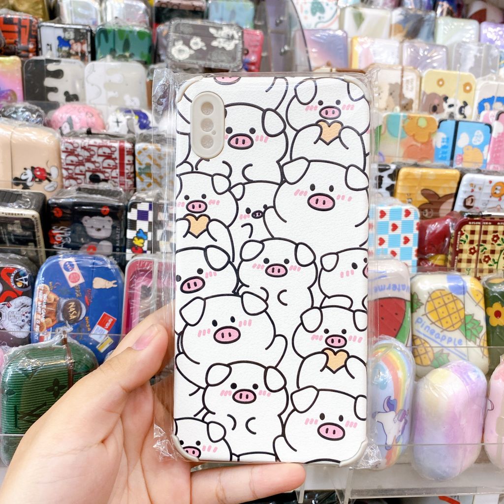 CASE IPHONE NHÁM DA FORM VUÔNG ANIMAL KUTE (3 MẪU)