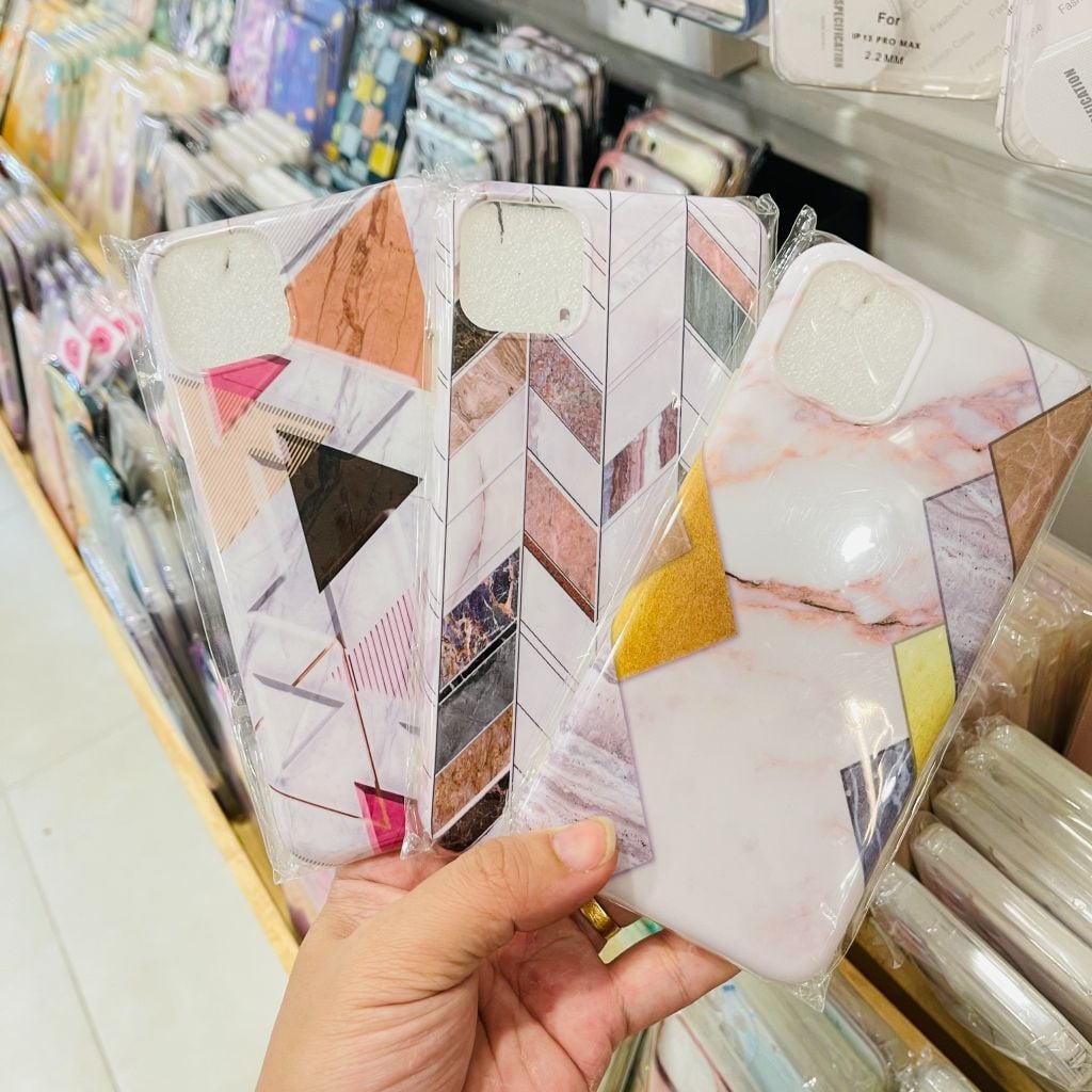CASE IPHONE NHÁM BÓNG HOẠ TIẾT VÂN ĐÁ MABLE LẬP THỂ