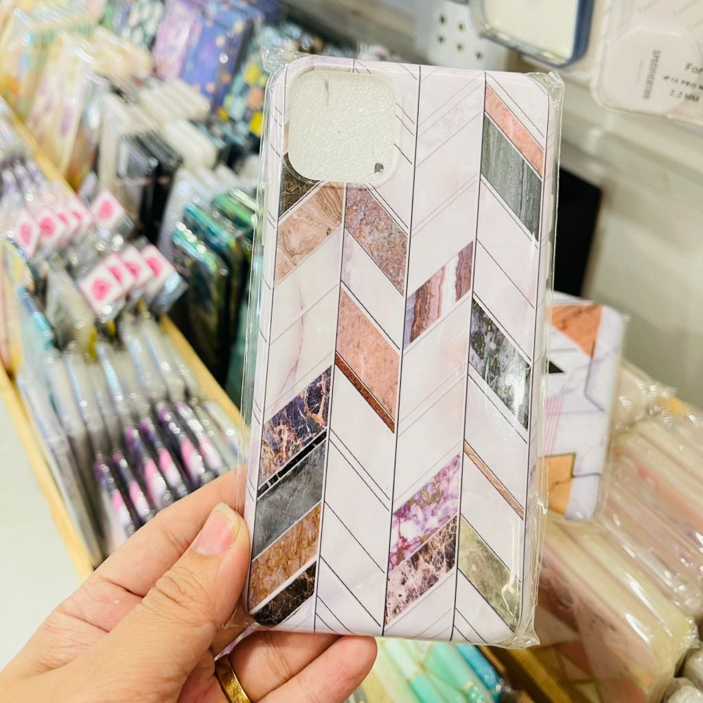 CASE IPHONE NHÁM BÓNG HOẠ TIẾT VÂN ĐÁ MABLE LẬP THỂ