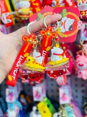MÓC KHÓA MÈO ĐỎ THẦN TÀI - TÀI LỘC Bling Bling - TẾT