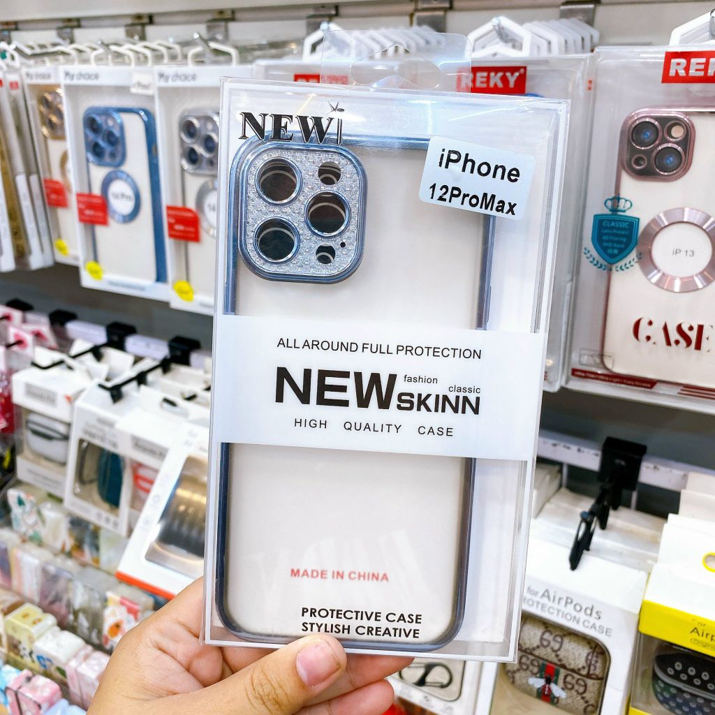 CASE IPHONE BẢO VỆ CAMERA BLING BLING NEW SKIN Chính Hãng ( lưng cứng)