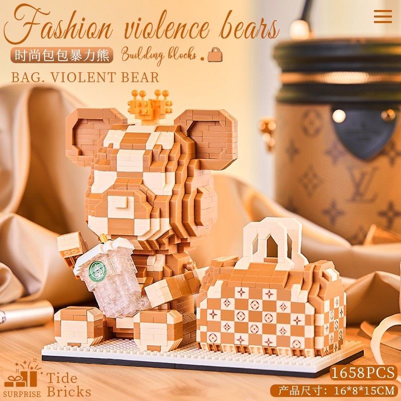 BỘ ĐỒ CHƠI LẮP RÁP LEGO Gấu LV