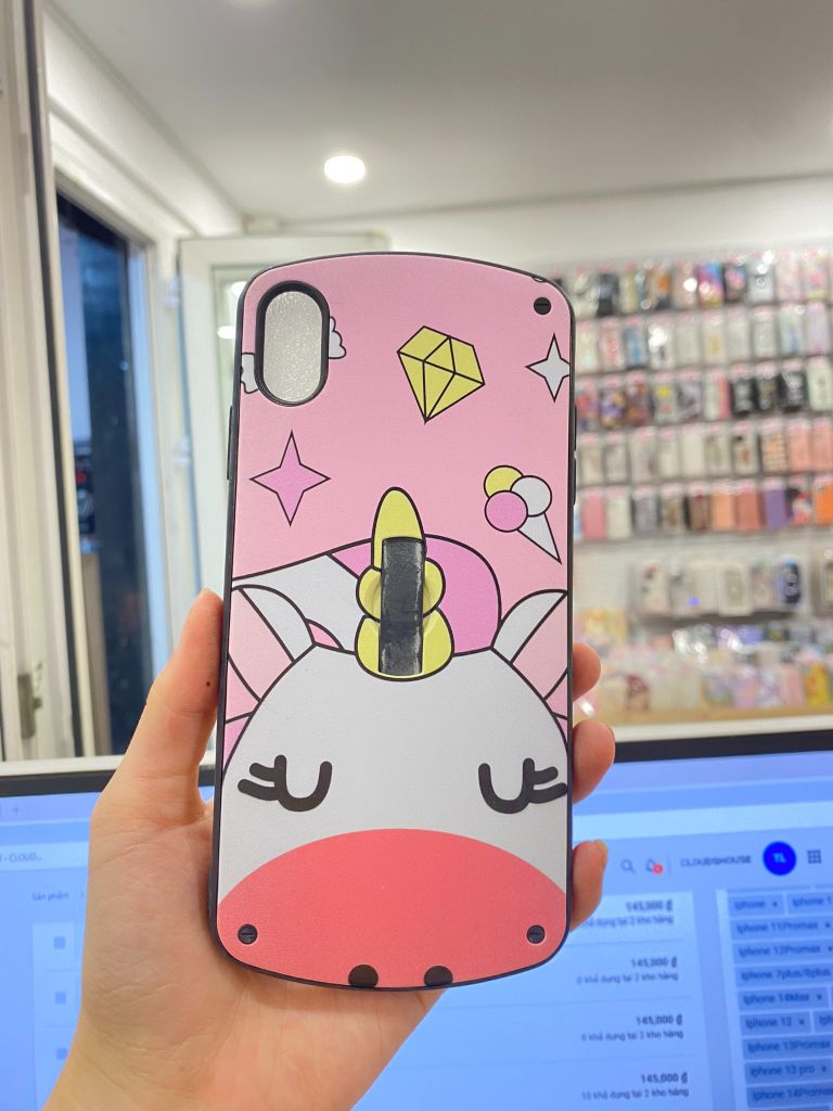 Nhân bản từ CASE IPHONE Phôi Chống Shock Có chống dựng đa năng (ko trày ko tróc) - UNICORN