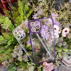 Case Ốp điện thoại iPhone Aapoo Lưng trong Chống ố Viền kim tuyến Camera đính đá Bling bling iPhone 11/12/13/14/Plus/Pro/Promax