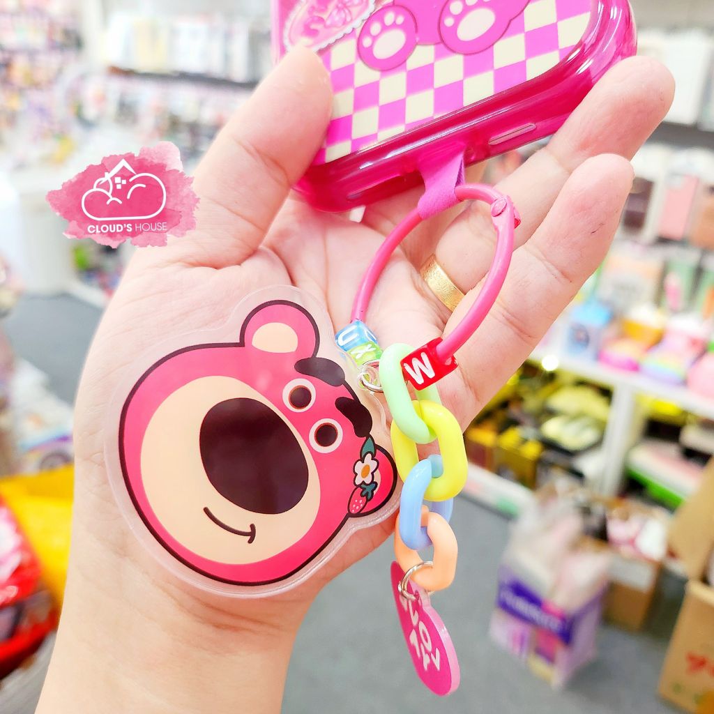 Móc khóa Gấu dâu Lotso Love ya Forever