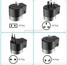 Dock sạc Cóc sạc CỦ SẠC ĐA NĂNG - Ổ CẮM DU LỊCH QUÔC TẾ, TÍCH HỢP CÁC CHUẨN Ổ CẮM QUỐC TẾ, US, UK, EU,.. 2 CỔNG SẠC USB chính hãng HOCO AC4