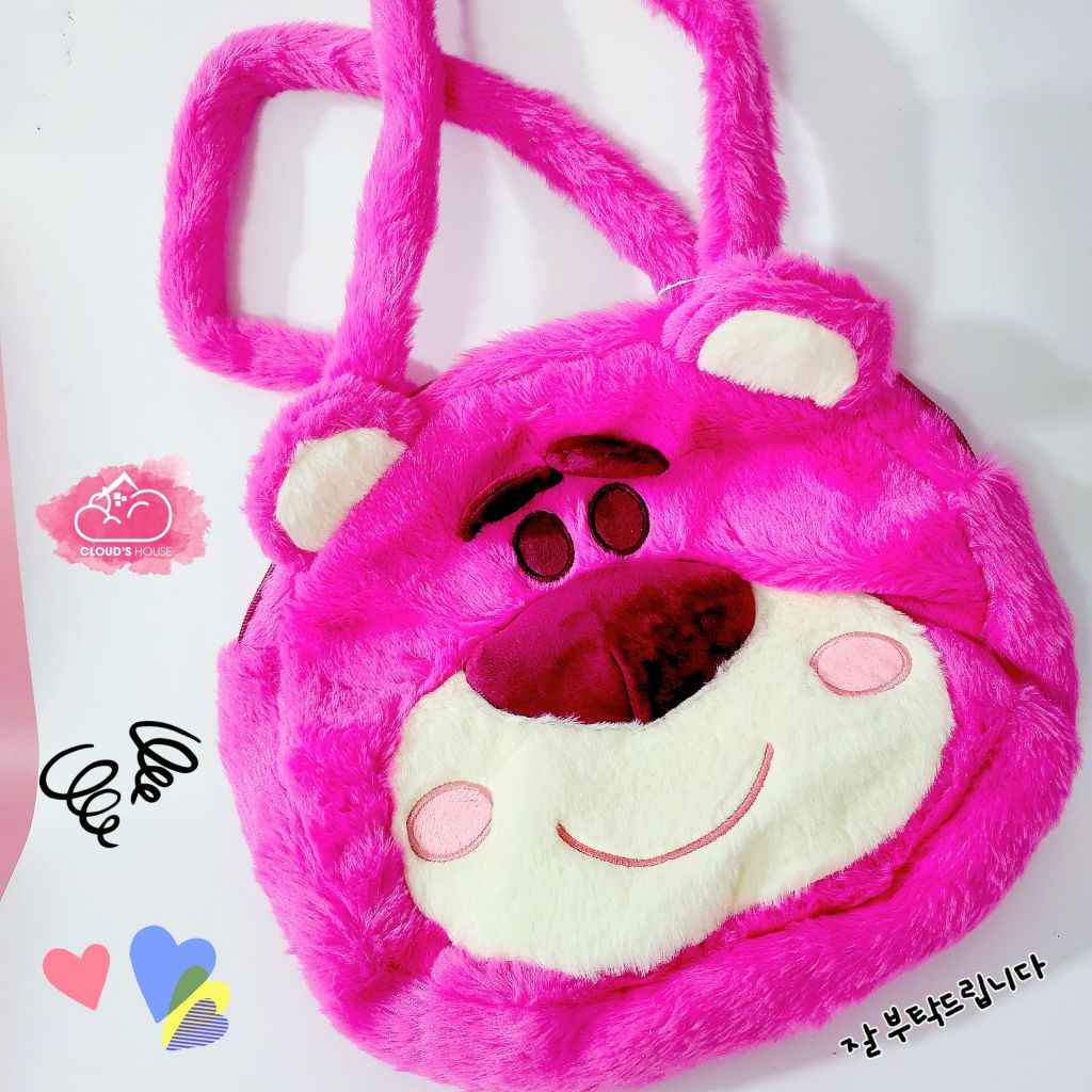 TÚI XÁCH ĐEO VAI GẤU DÂU LOTSO size To