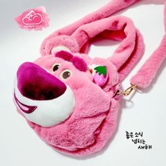 Túi đeo chéo Gấu dâu Lotso