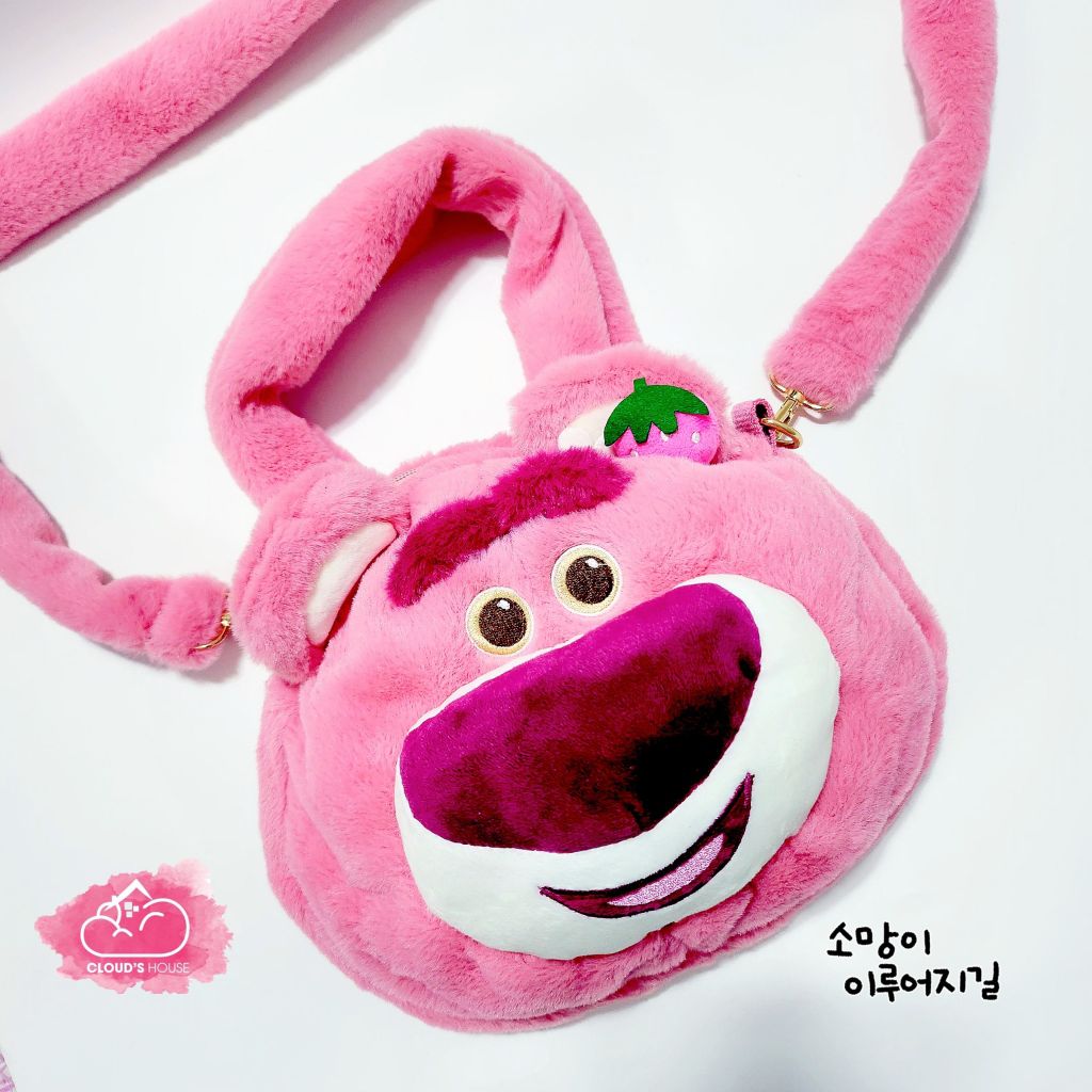 Túi đeo chéo Gấu dâu Lotso