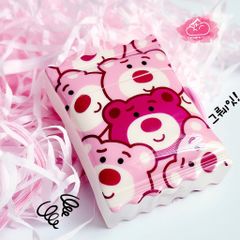 Cover Case Vỏ bảo vệ Airpod Gấu dâu Lotso Form bánh Snack Airpod 1/2/3/Pro/Pro2