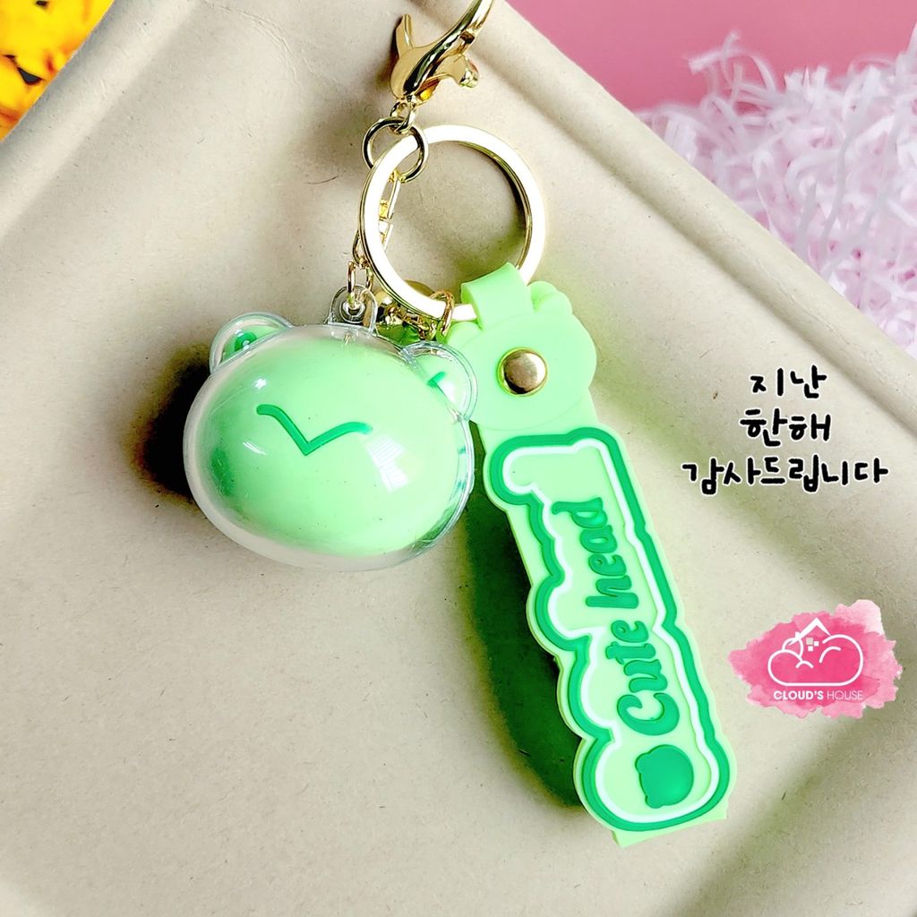 Móc khoá CUTE HEAD Động vật Bóng