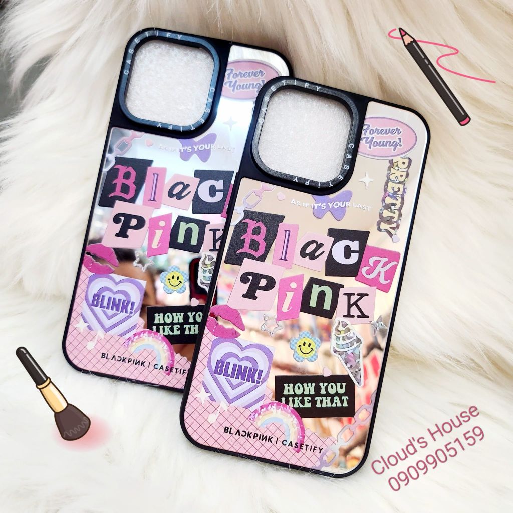 Case Ốp điện thoại iPhone Gương Blackpink Casetify iPhone 11/12/13/14/Plus/Pro/Promax