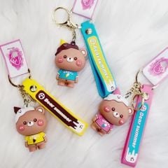 MÓC KHÓA Gấu Kem Bear Summer