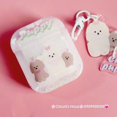 Cover Case Vỏ bảo vệ Airpod Chó Puppy Phao trong Airpod 1/2/3/Pro/Pro2