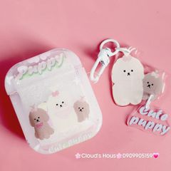 Cover Case Vỏ bảo vệ Airpod Chó Puppy Phao trong Airpod 1/2/3/Pro/Pro2