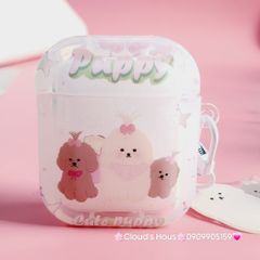 Cover Case Vỏ bảo vệ Airpod Chó Puppy Phao trong Airpod 1/2/3/Pro/Pro2