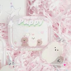 Cover Case Vỏ bảo vệ Airpod Chó Puppy Phao trong Airpod 1/2/3/Pro/Pro2