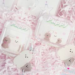 Cover Case Vỏ bảo vệ Airpod Chó Puppy Phao trong Airpod 1/2/3/Pro/Pro2