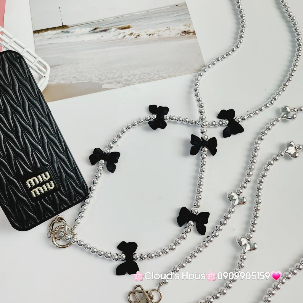 Dây đeo điện thoại nơ (2 màu)