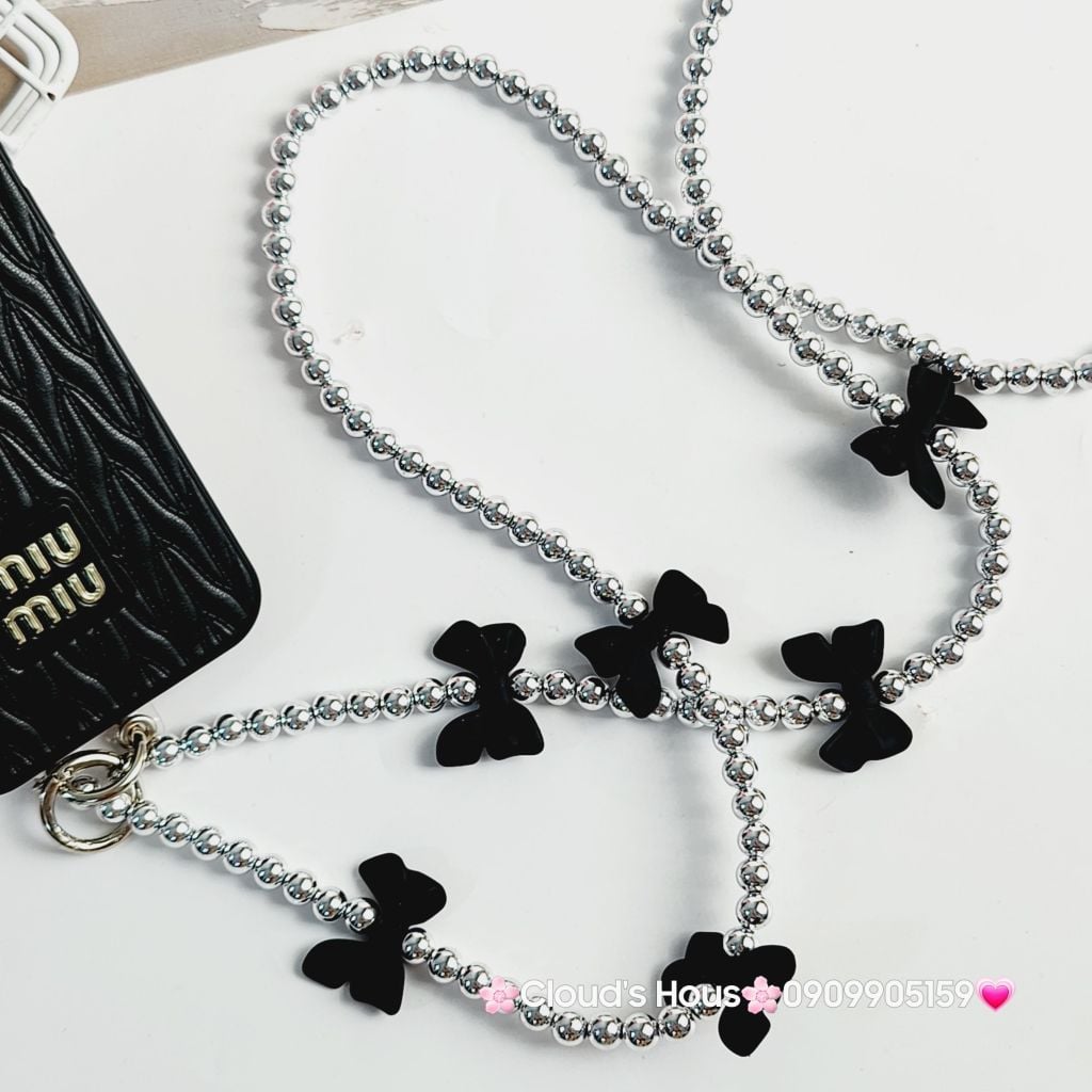 Dây đeo điện thoại nơ (2 màu)