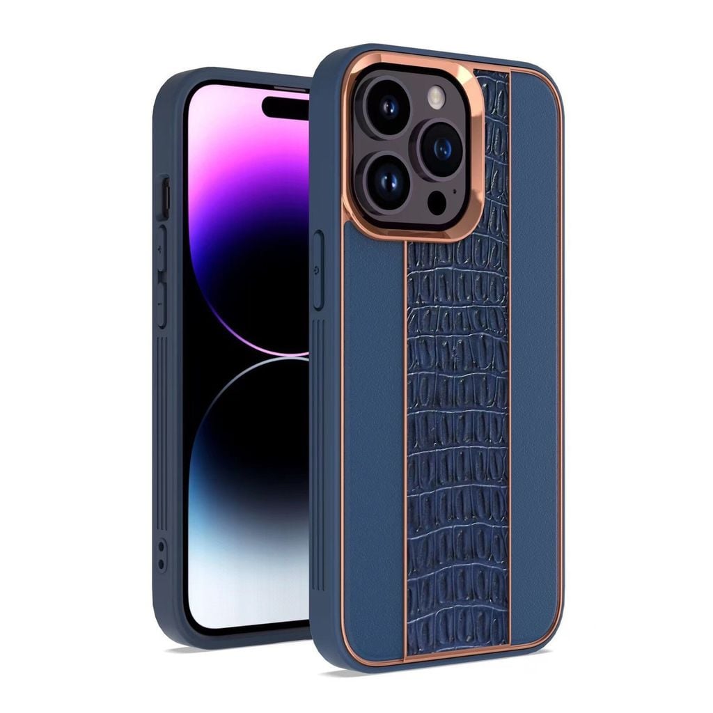 Case Ốp điện thoại iPhone Chất Da Cá Sấu Cao Cấp chính hãng LISHEN iPhone 11/12/13/14/Plus/Pro/Promax