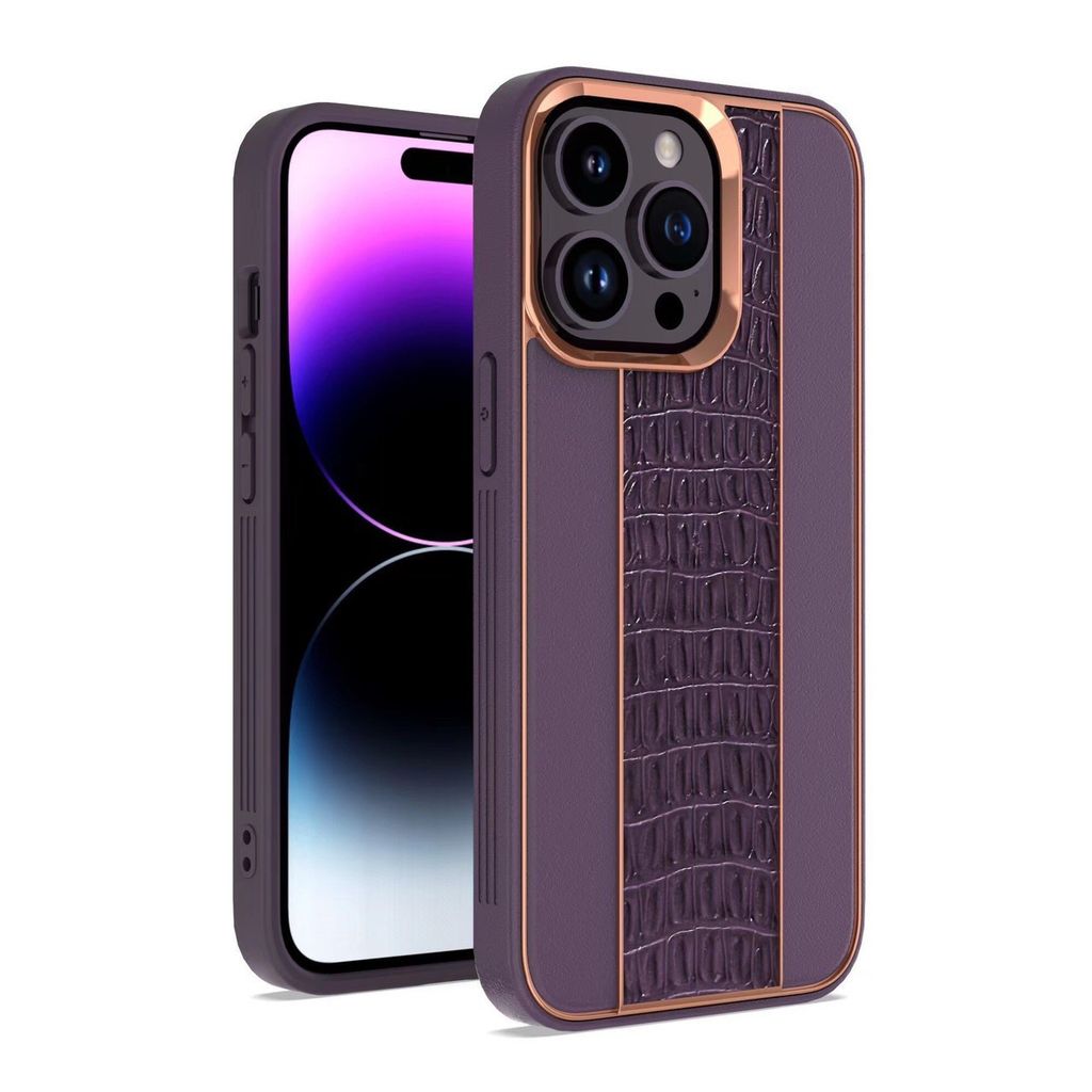 Case Ốp điện thoại iPhone Chất Da Cá Sấu Cao Cấp chính hãng LISHEN iPhone 11/12/13/14/Plus/Pro/Promax