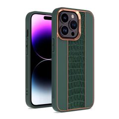 Case Ốp điện thoại iPhone Chất Da Cá Sấu Cao Cấp chính hãng LISHEN iPhone 11/12/13/14/Plus/Pro/Promax
