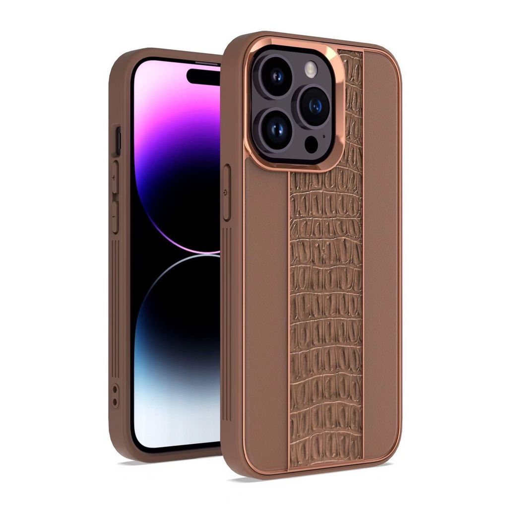 Case Ốp điện thoại iPhone Chất Da Cá Sấu Cao Cấp chính hãng LISHEN iPhone 11/12/13/14/Plus/Pro/Promax