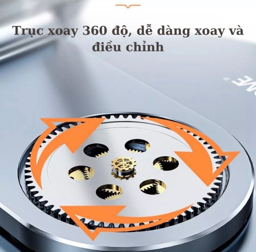 Giá đỡ điện thoại máy tính bảng,đế để bàn xoay 360 độ được làm từ hợp kim nhôm chắc chắn,thiết kế gập gọn Wekome WA-S101