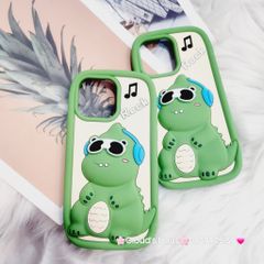 Case Ốp điện thoại iPhone Su dẻo Khủng Long Rock Kèm Dây đeo điện thoại iPhone 11/12/13/14/Pro/Promax