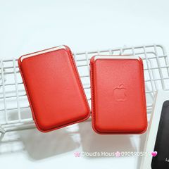 Leather Wallet Magsafe - RED