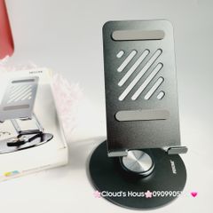 Giá đỡ điện thoại máy tính bảng,đế để bàn xoay 360 độ được làm từ hợp kim nhôm chắc chắn,thiết kế gập gọn Wekome WA-S101