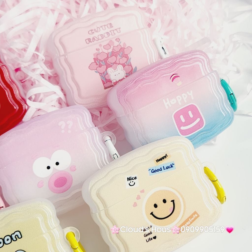 Cover Case Vỏ bảo vệ Airpod Hoạt Hình phao gợn sóng (loại 2) Airpod 3