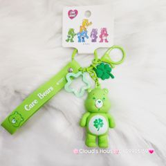 Móc Khóa Gấu Biểu Cảm Cầu Vồng Care Bear