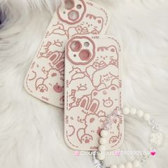 Vòng charm đeo tay hoạt hình kute Ngọc Trai icon Thỏ